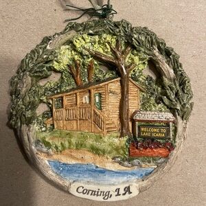 Lake Icaria - Corning, Iowa Christmas Orn. 2002